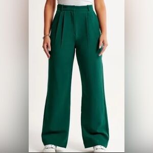 Abercrombie & Fitch Green Tailored Pant (Curve Love)
